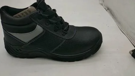 Chaussures de travail de sécurité à bout en acier pour l'industrie industrielle en cuir véritable pour hommes Europe meilleur ouvrier bottes à bout en acier chaussures de sécurité Ce